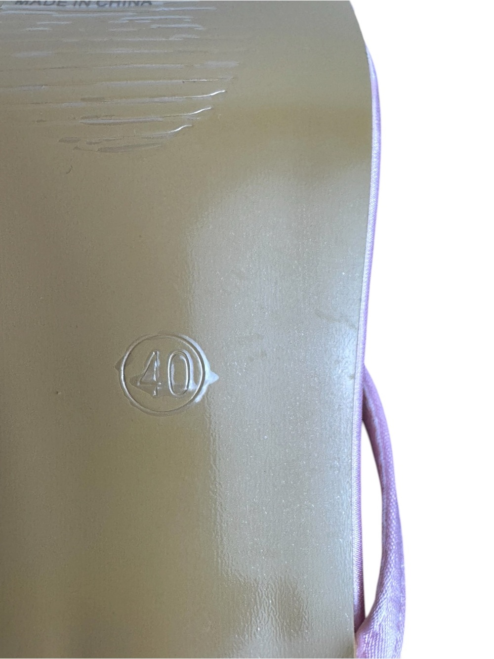 Pink Satin Flower Heels Square Toe Mule Sandals Size 40 - Picture 8 of 9